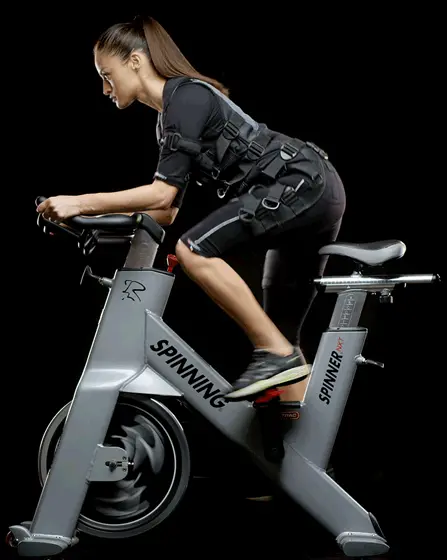 EMS Training, xBody Girl riding Bike