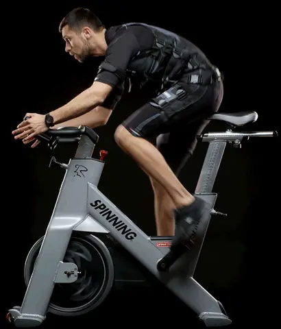 EMS Training, xBody Male riding Bike